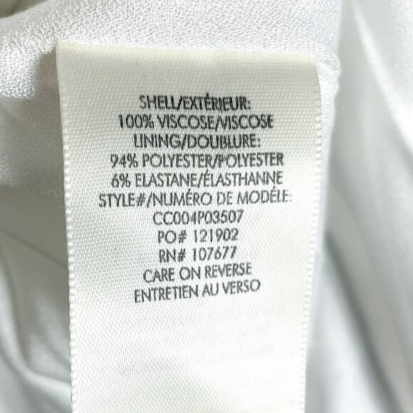 Alice &‎ Olivia Trixie Mini Dress Ivory Floral Sleeveless Sz 12 - Picture 10 of 11